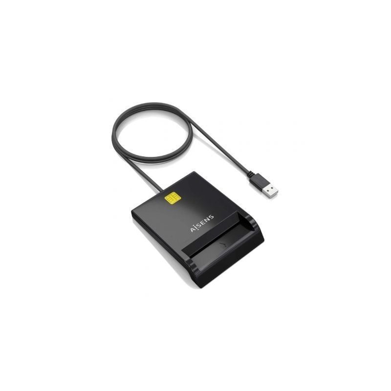 LECTOR DE TARJETAS INTELIGENTE AISENS DNIE NEGRO