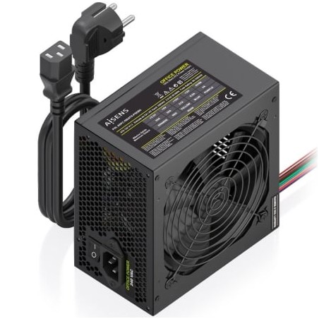 Fuente de Alimentación Aisens ASPC-500ATX-PSEBK- 500W- Ventilador 12cm