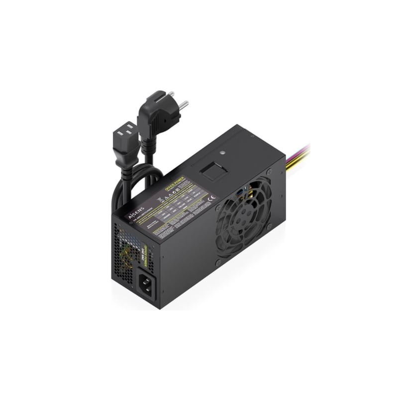 AISENS Fuente Alimentacion TFX 500W con Cable de Alimentacion OEM, Negra