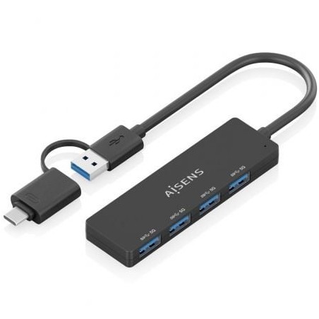 Hub USB Tipo-C + USB 3-1 Aisens A109-0987- 4xUSB