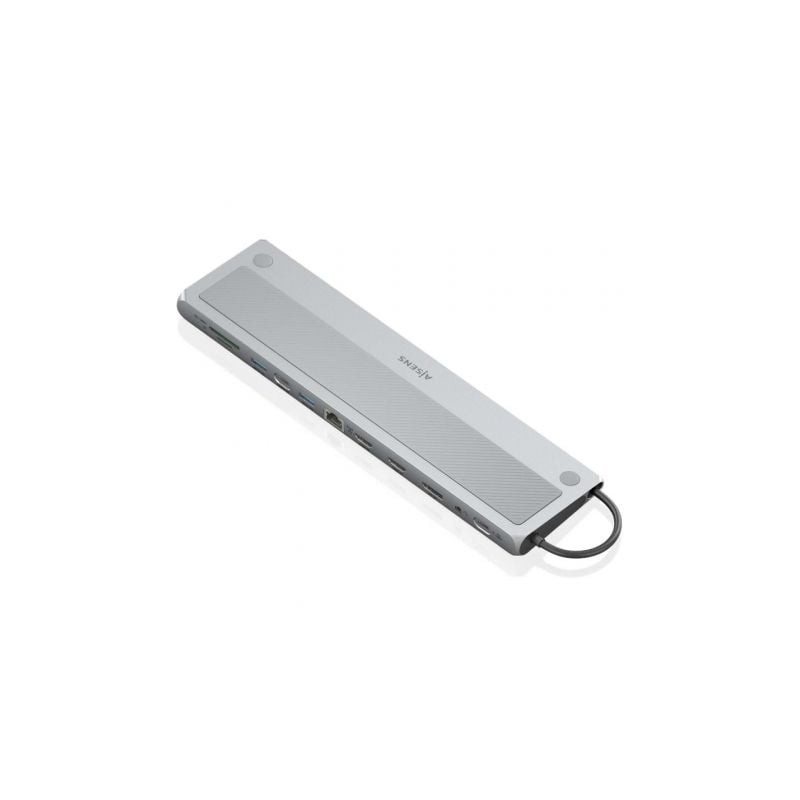 AISENS ASUC-12P020-GR base para portátil y replicador de puertos Alámbrico USB 3.2 Gen 1 (3.1 Gen 1) Type-C