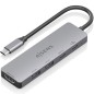USB-C DOCK AISENS 5 EN 1 HDMI 2XUSB-A USB-C USB-C PD GRIS 15CM USB-C DOCK AISENS 5 EN 1 HDMI 2XUSB-A USB-C USB-C PD GRIS 15CM