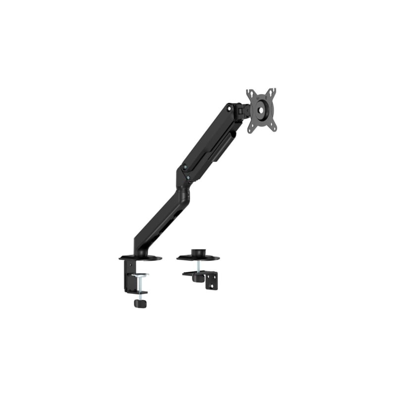 AISENS Soporte de Mesa Eco Contrapeso Giratorio e Inclinable para Monitor/TV 9kg (3 Pivotes, 1 Brazo) de 17-32, Negro