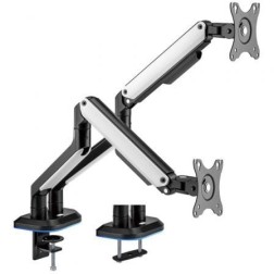 Soporte Gaming para 2 Monitores Aisens DT32TSR-297- hasta 9kg- con Iluminación RGB