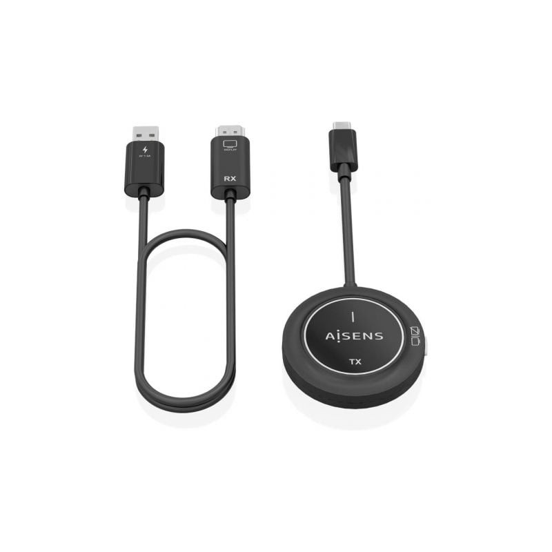 AISENS ASWL-H2KC30M003-BK extensor audio/video Transmisor y receptor de señales AV