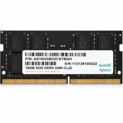 Memoria RAM Apacer ES-16G21-GSH 16GB- DDR4- 3200MHz- 1-2V- CL22- SODIMM