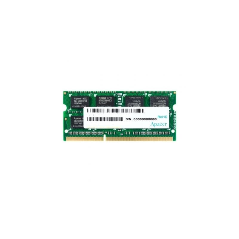 Memoria RAM Apacer DS-04G2K-KAM 4GB- DDR3- 1600MHz- 1-5V- CL11- SODIMM