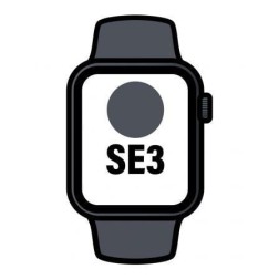 Apple Watch SE3- GPS- Cellular- 44mm- Caja de Aluminio Medianoche- Correa Deportiva Medianoche M-L