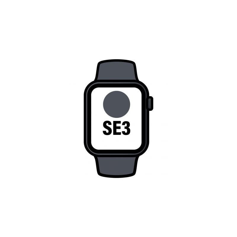 Apple Watch SE3- GPS- Cellular- 44mm- Caja de Aluminio Medianoche- Correa Deportiva Medianoche M-L