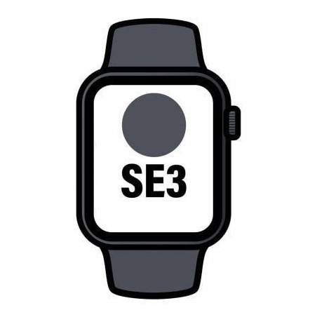 Apple Watch SE3- GPS- Cellular- 44mm- Caja de Aluminio Medianoche- Correa Deportiva Medianoche M-L