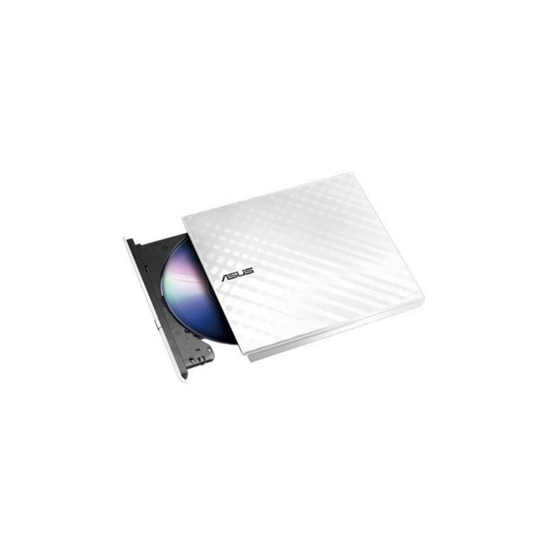 LECTOR GRABADOR CD DVD SLIM ASUS SDRW-08D2S-U EXTERNO BLANCO