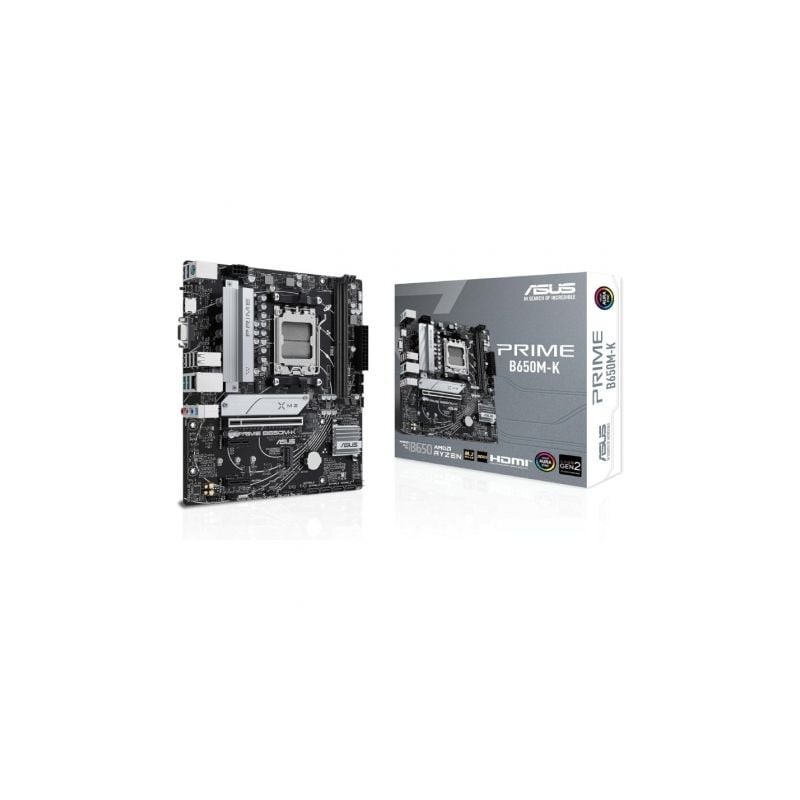 Placa Base Asus Prime B650M-K- Socket AM5- DDR5- PCIe 5-0- Micro ATX