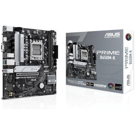 Placa Base Asus Prime B650M-K- Socket AM5- DDR5- PCIe 5-0- Micro ATX
