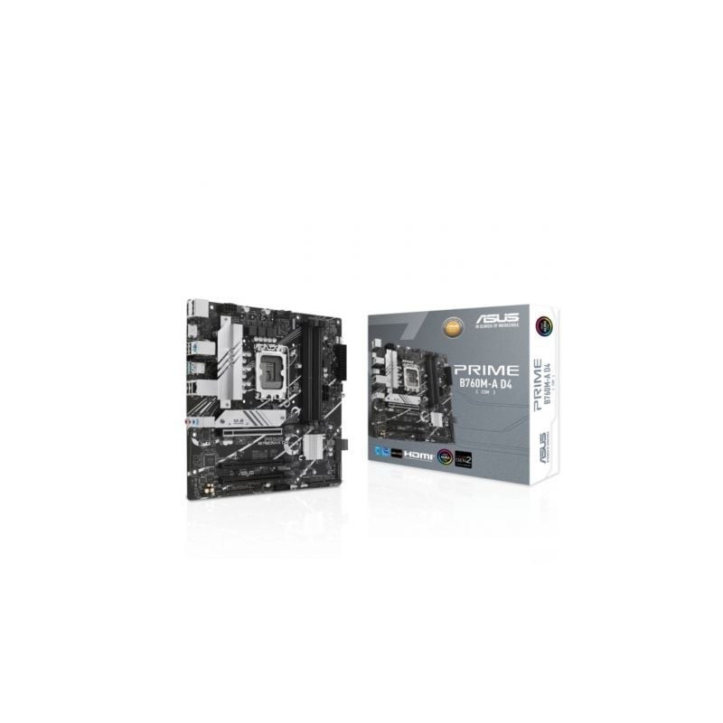 Placa Base Asus Prime B760M-A D4-CSM- Socket 1700- DDR4- PCIe 4-0- Micro ATX
