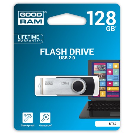 USB 2-0 GOODRAM 128GB UTS2 NEGRO