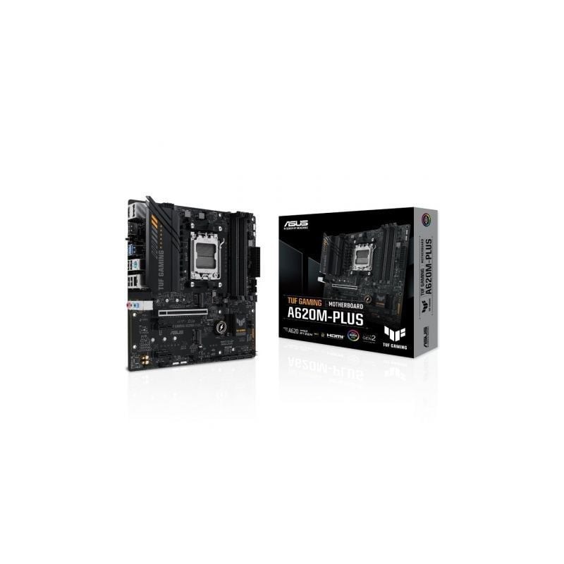 Placa Base Asus TUF GAMING A620M-PLUS Socket AM5- DDR5- PCIe 4-0- Micro ATX