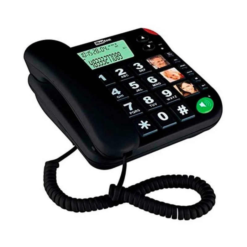 Telefono fijo maxcom kxt480 black