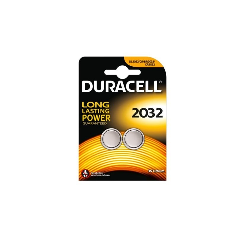 Pack de 2 Pilas de Botón Duracell DL2032- 3V