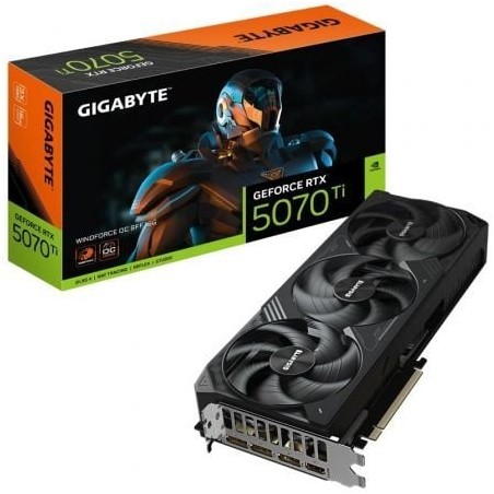 Tarjeta Gráfica Gigabyte GeForce RTX 5070 Ti WindForce OC SFF- 16GB GDDR7