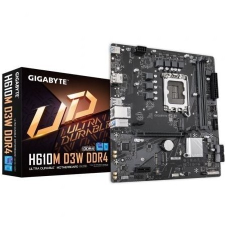 Placa Base Gigabyte H610M D3W DDR4 Socket 1700- DDR4- PCIe 4-0- Micro ATX