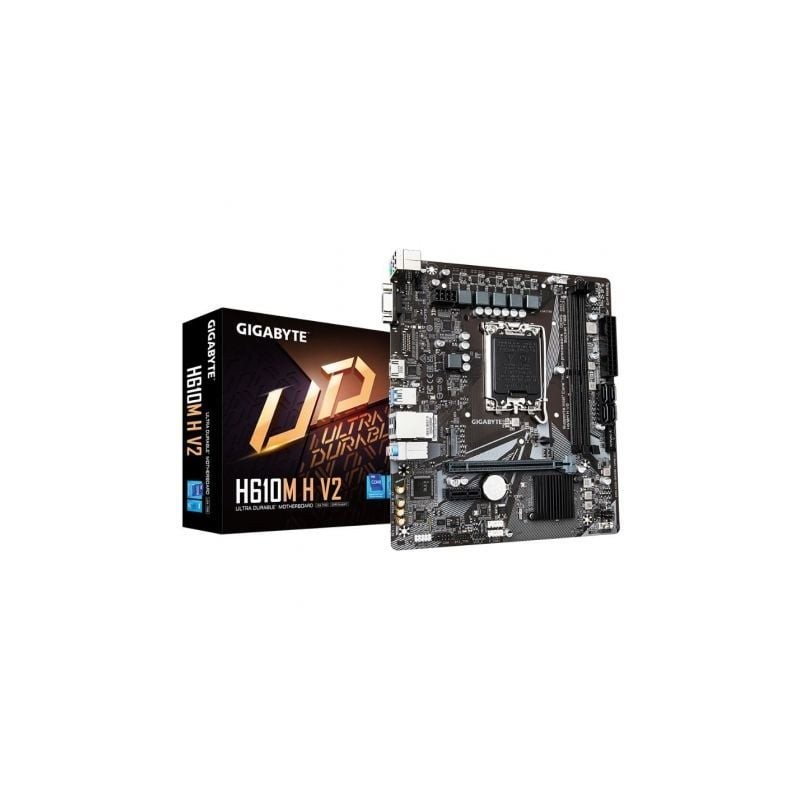 PLACA BASE GIGABYTE H610M H V2 1700 MATX 2XDDR5 PLACA BASE GIGABYTE H610M H V2 1700 MATX 2XDDR5