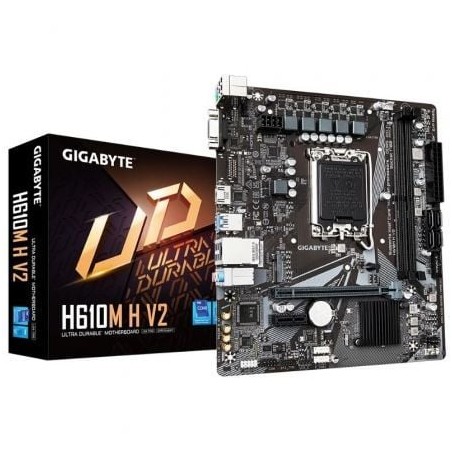 Placa Base Gigabyte H610M H V2 Socket 1700- DDR5- PCIe 4-0- Micro ATX