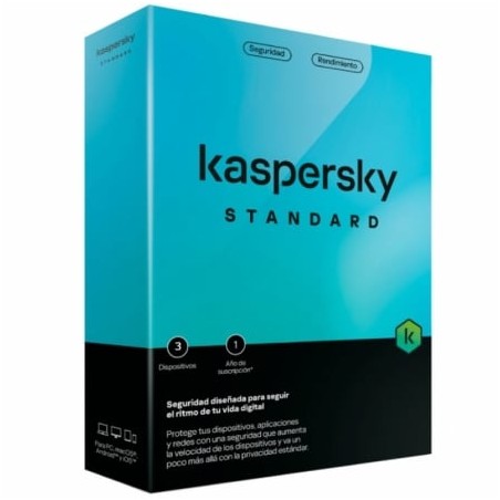 Antivirus Kaspersky Standard- 3 Dispositivos- 1 Año