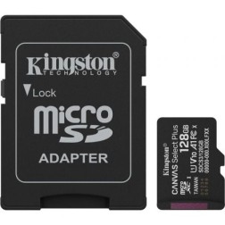 Tarjeta de Memoria Kingston CANVAS Select Plus 128GB microSD XC con Adaptador- Clase 10- 150MBs
