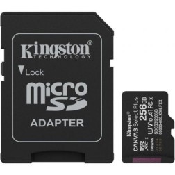 Tarjeta de Memoria Kingston CANVAS Select Plus 256GB microSD XC con Adaptador- Clase 10- 150MBs
