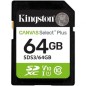 Tarjeta de Memoria Kingston CANVAS Select Plus 64GB SD XC- Clase 10- 100MBs