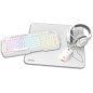 Krom Kenta 4 in 1 RGB Gaming Kit, Blanco