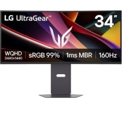 Monitor Gaming Ultrapanorámico Curvo LG UltraGear 34G600A-B 34"- UWQHD- Multimedia- 5ms- 160Hz- VA- Regulable en Altura- Negro