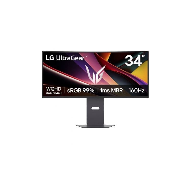 Monitor Gaming Ultrapanorámico Curvo LG UltraGear 34G600A-B 34"- WQHD- Multimedia- 5ms- 160Hz- VA- Regulable en Altura- Negro