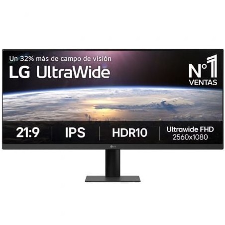 Monitor Profesional Ultrapanorámico LG UltraWide 34U511A-B 34"- UWFHD- Negro
