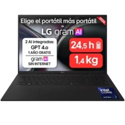 Portátil LG Gram 17ZD90TL-G-AX85BN Intel Core Ultra 7-258V- 32GB- 512GB SSD- 17"- Sin Sistema Operativo