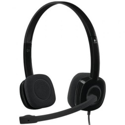 Auriculares Logitech H151- con Micrófono- Jack 3-5- Negros