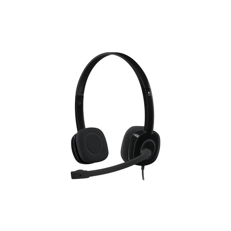 Auriculares Logitech H151- con Micrófono- Jack 3-5- Negros