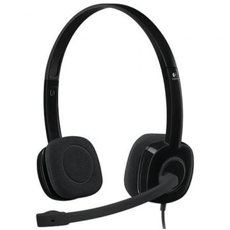 Auriculares Logitech H151- con Micrófono- Jack 3-5- Negros