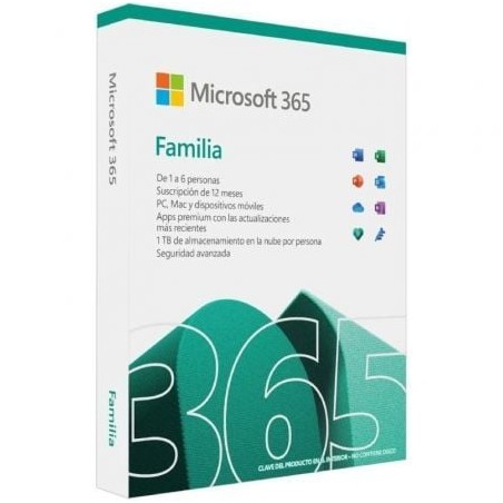 Microsoft 365 Familia- 6 Usuario- 1 Año- 5 Dispositivos
