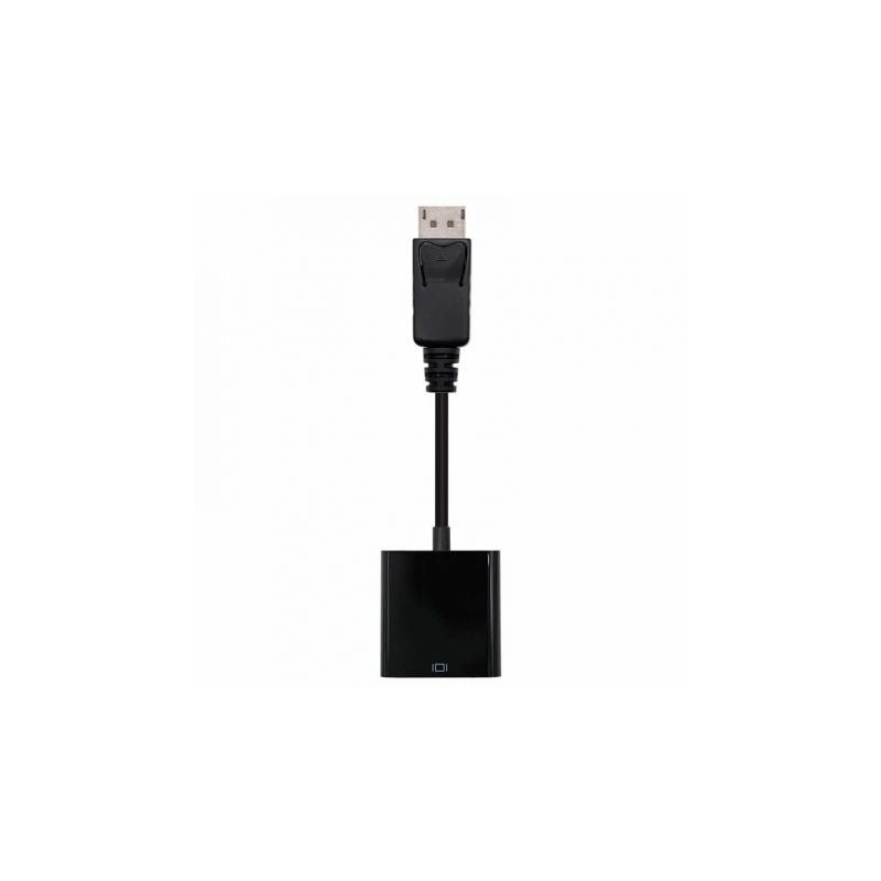 Conversor Nanocable 10-16-0602- DisplayPort Macho - VGA Hembra- 15cm- Negro