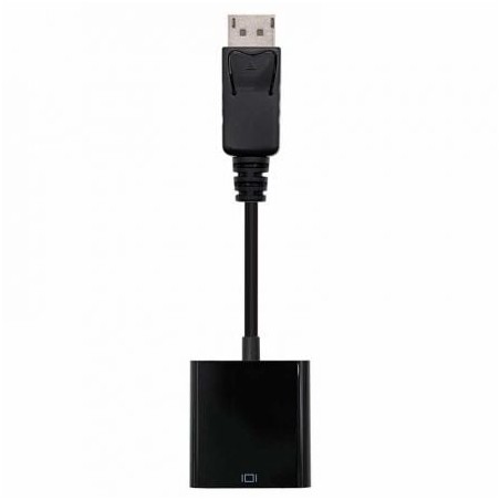 Conversor Nanocable 10-16-0602- DisplayPort Macho - VGA Hembra- 15cm- Negro