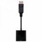 Conversor Nanocable 10-16-0602- DisplayPort Macho - VGA Hembra- 15cm- Negro