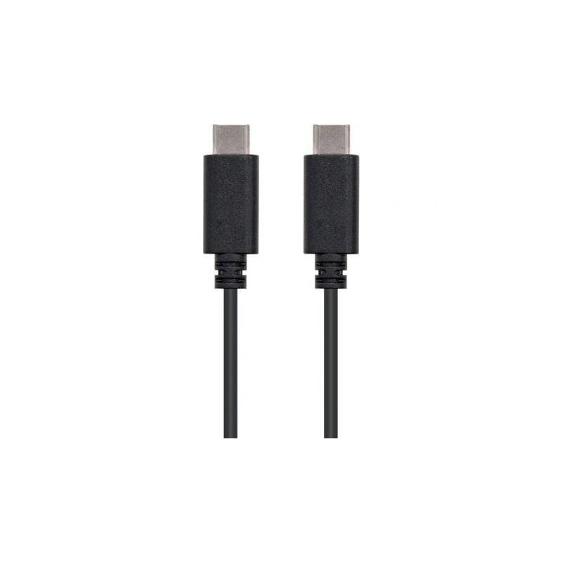 Cable USB 2-0 Tipo-C Nanocable 10-01-2301- USB Tipo-C Macho - USB Tipo-C Macho- 480Mbps- 1m- Negro