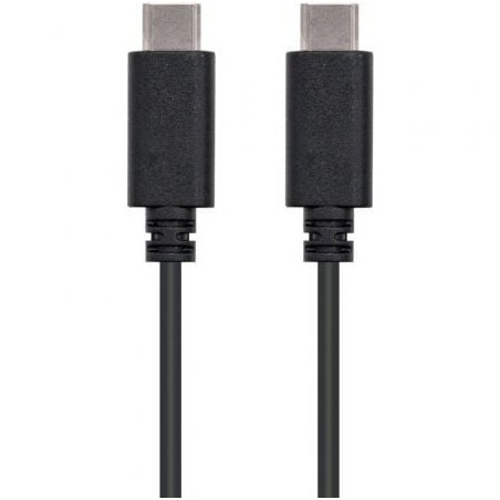 Cable USB 2-0 Tipo-C Nanocable 10-01-2301- USB Tipo-C Macho - USB Tipo-C Macho- 480Mbps- 1m- Negro