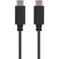 Cable USB 2-0 Tipo-C Nanocable 10-01-2301- USB Tipo-C Macho - USB Tipo-C Macho- 480Mbps- 1m- Negro