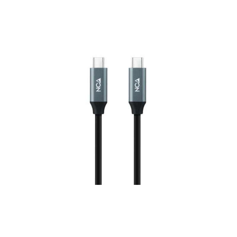 Cable USB 3-2 Tipo-C Nanocable 10-01-4303- USB Tipo-C Macho - USB Tipo-C Macho- 3m- Gris y Negro