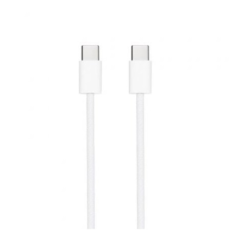 Cable USB 2-0 Tipo-C Nanocable 10-01-6001-CO- USB Tipo-C Macho - USB Tipo-C Macho- Hasta 60W- 480Mbps- 1m- Blanco