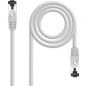 Cable de Red RJ45 SSTP Nanocable 10-20-2001 Cat-8-1- 1m- Gris