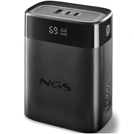 Powerbank 30000mAh NGS TWIX30- 140W- Compatible con Portátiles- Negra