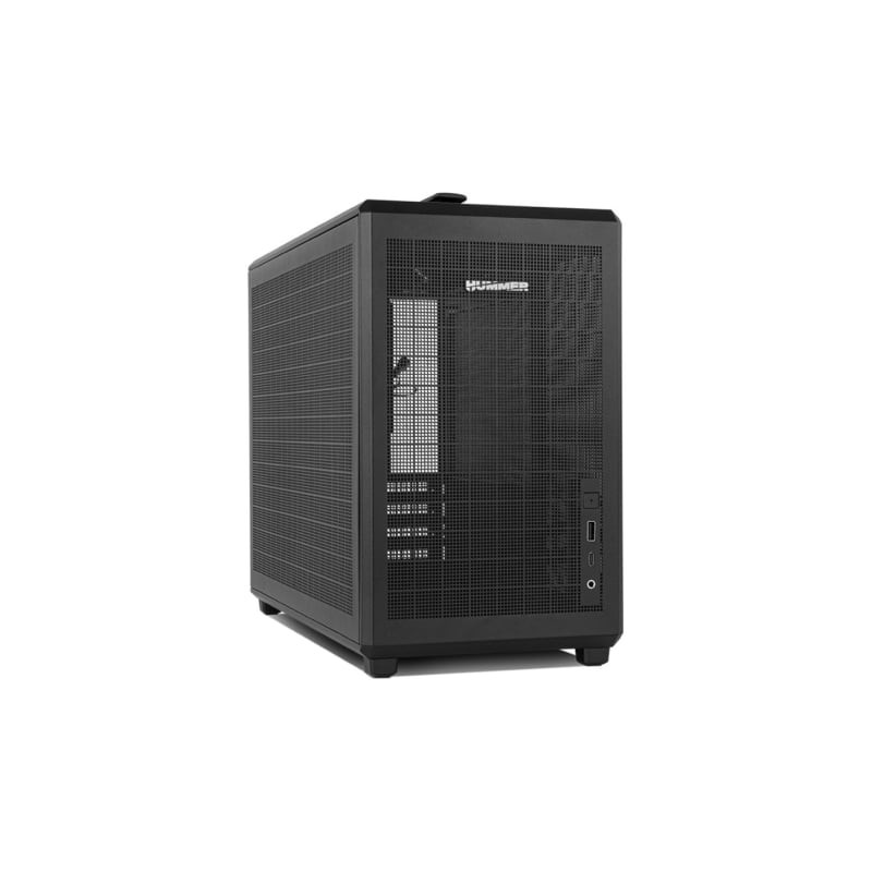 NOX Hummer Mini torre M-ATX portable mesh Ngr